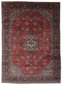 Tapete Oriental Sarough 285X398 Preto/Vermelho Escuro Grande (Lã, Pérsia/Irão)