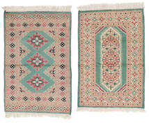 65X98 Pakistan Buchara 2Ply Teppich Orientalischer Braun/Grün (Wolle, Pakistan) Carpetvista