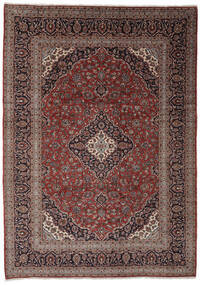 絨毯 オリエンタル カシャン 253X354 ブラック/茶色 大きな (ウール, ペルシャ/イラン)