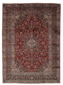 絨毯 オリエンタル カシャン 243X340 ブラック/茶色 (ウール, ペルシャ/イラン)