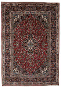  Oriental Keshan Rug 248X354 Black/Dark Red Wool, Persia/Iran Carpetvista