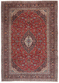 Alfombra Oriental Keshan 270X390 Rojo Oscuro/Marrón Grande (Lana, Persia/Irán)