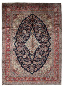 279X378 Hamadan Shahrbaf Teppich Orientalischer Schwarz/Dunkelrot Großer (Wolle, Persien/Iran) Carpetvista