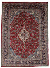 絨毯 オリエンタル ハマダン シャフバフ 300X405 ブラック/茶色 大きな (ウール, ペルシャ/イラン)