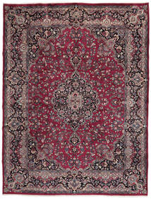 297X390 Dywan Orientalny Meszhed Ciemnoczerwony/Czarny Duży (Wełna, Persja/Iran) Carpetvista