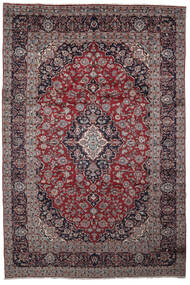 235X360 絨毯 カシャン オリエンタル ブラック/茶色 (ウール, ペルシャ/イラン) Carpetvista