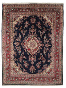  Orientalischer Hamadan Shahrbaf Teppich 320X420 Schwarz/Braun Großer Wolle, Persien/Iran Carpetvista