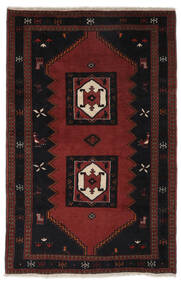154X240 Tappeto Orientale Kelardasht Nero/Rosso Scuro (Lana, Persia/Iran) Carpetvista