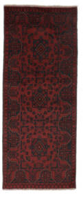 Afghan Khal Mohammadi Rug 75X191 Runner
 Black/Dark Red Wool, Afghanistan Carpetvista