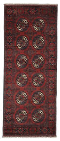 Afghan Khal Mohammadi Rug 80X195 Runner
 Black/Dark Red Wool, Afghanistan Carpetvista