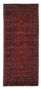 84X196 Tapete Oriental Afegão Khal Mohammadi Passadeira Preto/Vermelho Escuro (Lã, Afeganistão) Carpetvista