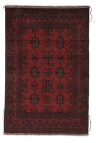 Tapis D'orient Afghan Khal Mohammadi 124X185 Noir/Rouge Foncé (Laine, Afghanistan)