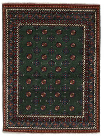  Afghan Fine Covor 149X197 Lână Negru/Dark Red Mic Carpetvista