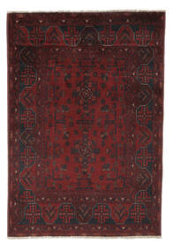 104X151 Afghan Khal Mohammadi Tæppe Orientalsk Sort/Mørkerød (Uld, Afghanistan) Carpetvista