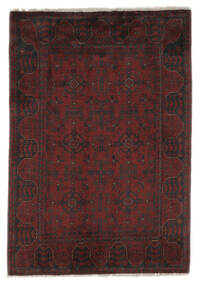 104X150 Afghan Khal Mohammadi Teppe Orientalsk Svart/Mørk Rød (Ull, Afghanistan) Carpetvista