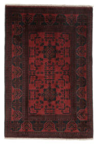 102X149 Afghan Khal Mohammadi Teppe Orientalsk Svart/Mørk Rød (Ull, Afghanistan) Carpetvista