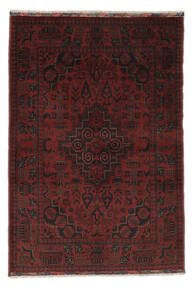 104X151 Afghan Khal Mohammadi Teppe Orientalsk Svart/Mørk Rød (Ull, Afghanistan) Carpetvista