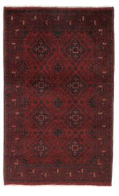 Tapis D'orient Afghan Khal Mohammadi 124X197 Noir/Rouge Foncé (Laine, Afghanistan)