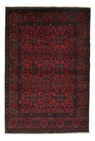 Tapis D'orient Afghan Khal Mohammadi 129X189 Noir/Rouge Foncé (Laine, Afghanistan)