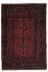  Afghan Khal Mohammadi Covor 105X154 Lână Negru/Dark Red Mic Carpetvista