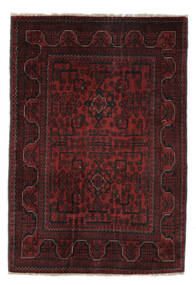 104X150 Afghan Khal Mohammadi Teppe Orientalsk Svart/Mørk Rød (Ull, Afghanistan) Carpetvista