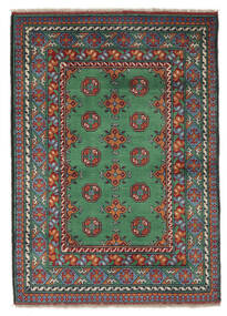 103X146 絨毯 オリエンタル アフガン Fine ブラック/ダークグリーン (ウール, アフガニスタン) Carpetvista