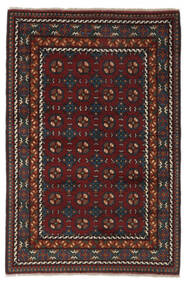  Afghan Fine Matot 122X181 Musta/Ruskea Carpetvista