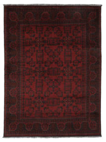  Orientalsk Afghan Khal Mohammadi Tæppe 153X204 Sort/Mørkerød Uld, Afghanistan Carpetvista
