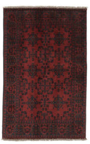 100X154 Afghan Khal Mohammadi Tæppe Orientalsk Sort/Mørkerød (Uld, Afghanistan) Carpetvista