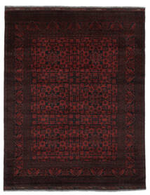 絨毯 オリエンタル アフガン Khal Mohammadi 157X197 ブラック/ダークレッド (ウール, アフガニスタン)