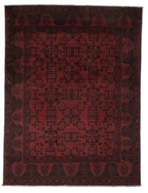 150X200 絨毯 オリエンタル アフガン Khal Mohammadi ブラック/ダークレッド (ウール, アフガニスタン) Carpetvista