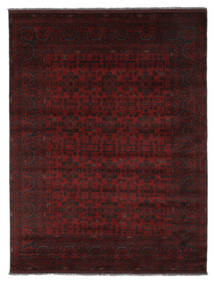 174X230 Χαλι Afghan Khal Mohammadi Ανατολής Μαύρα/Σκούρο Κόκκινο (Μαλλί, Αφγανικά) Carpetvista
