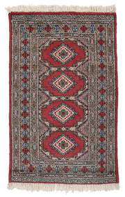 75X121 Pakistan Bokhara 2Ply Rug Oriental Brown/Dark Red (Wool, Pakistan) Carpetvista