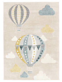 キッズカーペット 100X160 Balloon Ride ベージュ/ブルー 小 絨毯