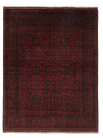 155X202 Afghan Khal Mohammadi Teppich Orientalischer Schwarz (Wolle, Afghanistan) Carpetvista