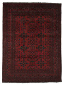  175X237 Afghan Khal Mohammadi Rug Black/Dark Red Afghanistan Carpetvista
