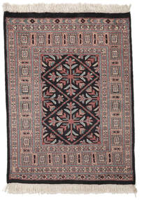 80X109 Pakistan Buchara 2Ply Teppich Orientalischer Dunkelrot/Braun (Wolle, Pakistan) Carpetvista