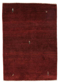 絨毯 ギャッベ ペルシャ 104X143 ブラック/ダークレッド (ウール, ペルシャ/イラン)