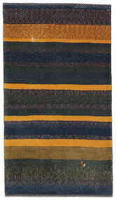 絨毯 ペルシャ ギャッベ ペルシャ 80X142 ブラック/茶色 (ウール, ペルシャ/イラン)
