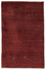 絨毯 ペルシャ ギャッベ ペルシャ 76X121 ブラック/ダークレッド (ウール, ペルシャ/イラン)