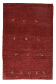 100X150 絨毯 ギャッベ ペルシャ モダン ダークレッド/ブラック (ウール, ペルシャ/イラン) Carpetvista