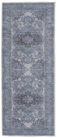 Shamira Oriental Washable 80X200 Small Blue Medallion Runner Rug