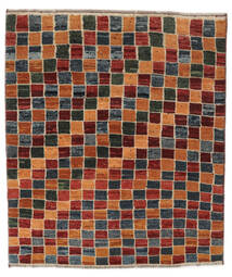  Gabbeh Persia Tappeto 106X123 Persiano Di Lana Nero/Rosso Scuro Piccolo Carpetvista