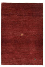 絨毯 ペルシャ ギャッベ ペルシャ 102X149 ダークレッド/ブラック (ウール, ペルシャ/イラン)