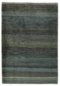  ギャッベ ペルシャ 絨毯 108X152 ペルシャ ウール ブラック/ダークグリーン 小 Carpetvista