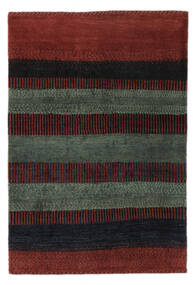 絨毯 ペルシャ ギャッベ ペルシャ 100X145 ブラック/ダークレッド (ウール, ペルシャ/イラン)