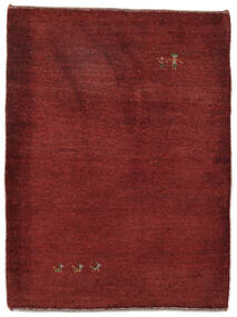 88X115 絨毯 ギャッベ ペルシャ モダン ダークレッド/ブラック (ウール, ペルシャ/イラン) Carpetvista