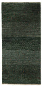 80X168 絨毯 ギャッベ ペルシャ モダン 廊下 カーペット ブラック (ウール, ペルシャ/イラン) Carpetvista