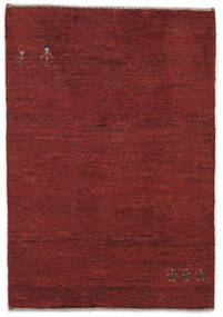 Gabbeh Persisch Teppich 80X114 Dunkelrot/Schwarz Wolle, Persien/Iran Carpetvista