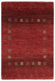83X123 Loribaft Fine Persisch Teppich Moderner Dunkelrot/Schwarz (Wolle, Persien/Iran) Carpetvista